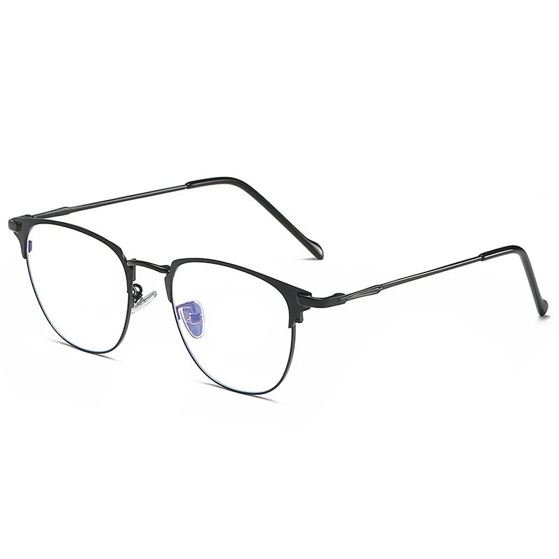 Fashion Retro Metal Eyeglasses Frames Computer Glasses Anti Blue Light Glasses Men Blue Light Blocking Glasses Women