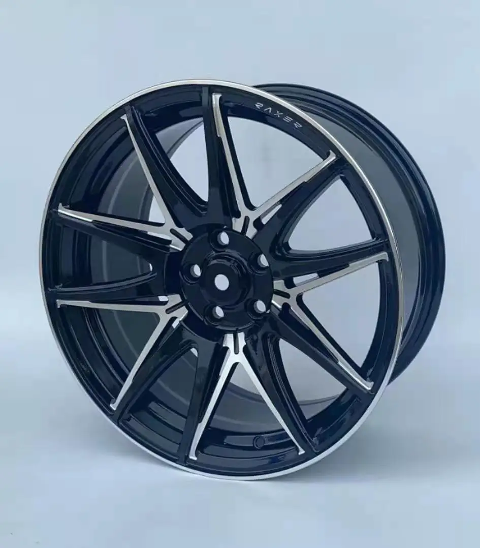 1200 Black Universal Rines Mag Wheel Alloy Car Rims Hoop 17 18 Inch 5 Holes 5x100