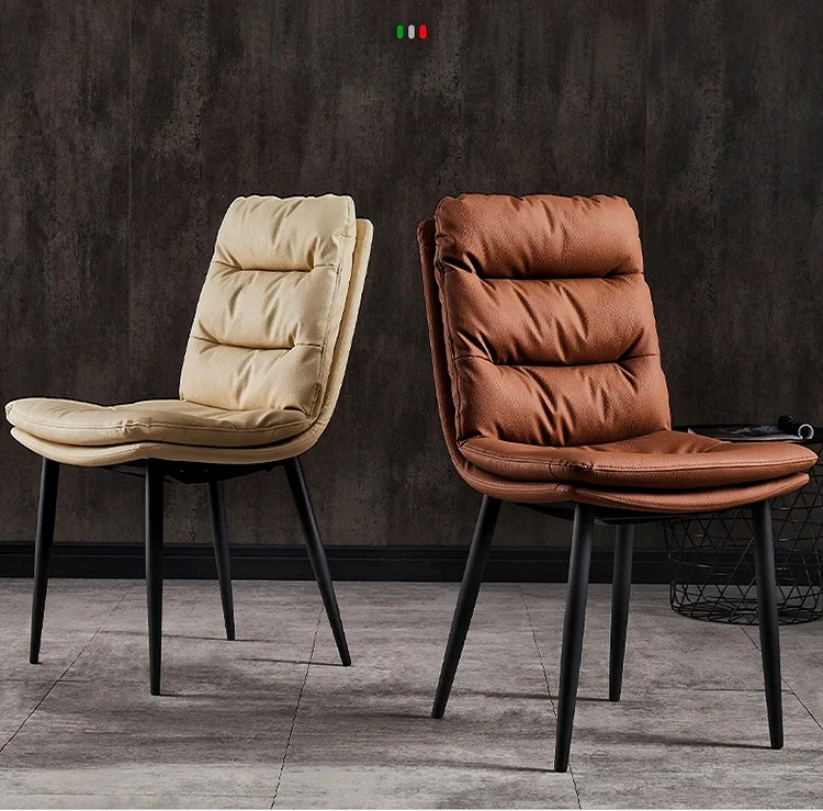 Dining chair home luxury Italian double-decker European chair hotel conference sofa makeup chair backrest table