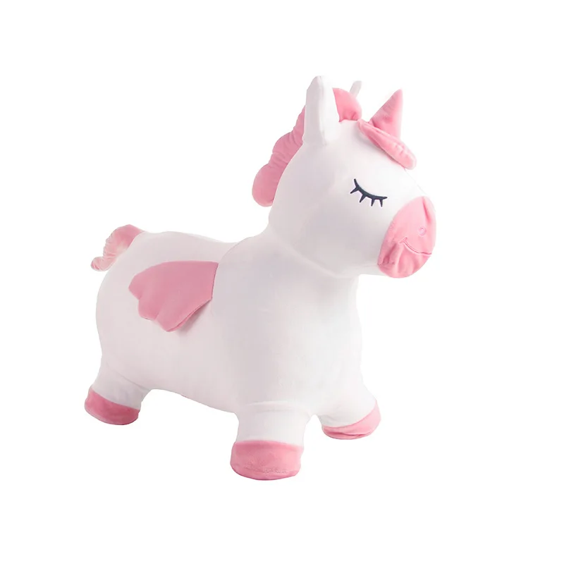 Kids inflatable jumping horse Skipping animal hopper toys walking jumping unicorn cover