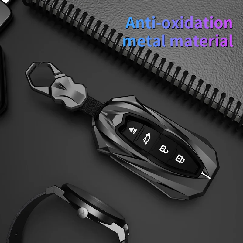 Flip Zinc Alloy Car Key Auto Case Cover For Ford Figo 2017 Mondeo 5 Ecosport Fiesta Mk8 Everest Ranger Fusion Kuga Escort F150