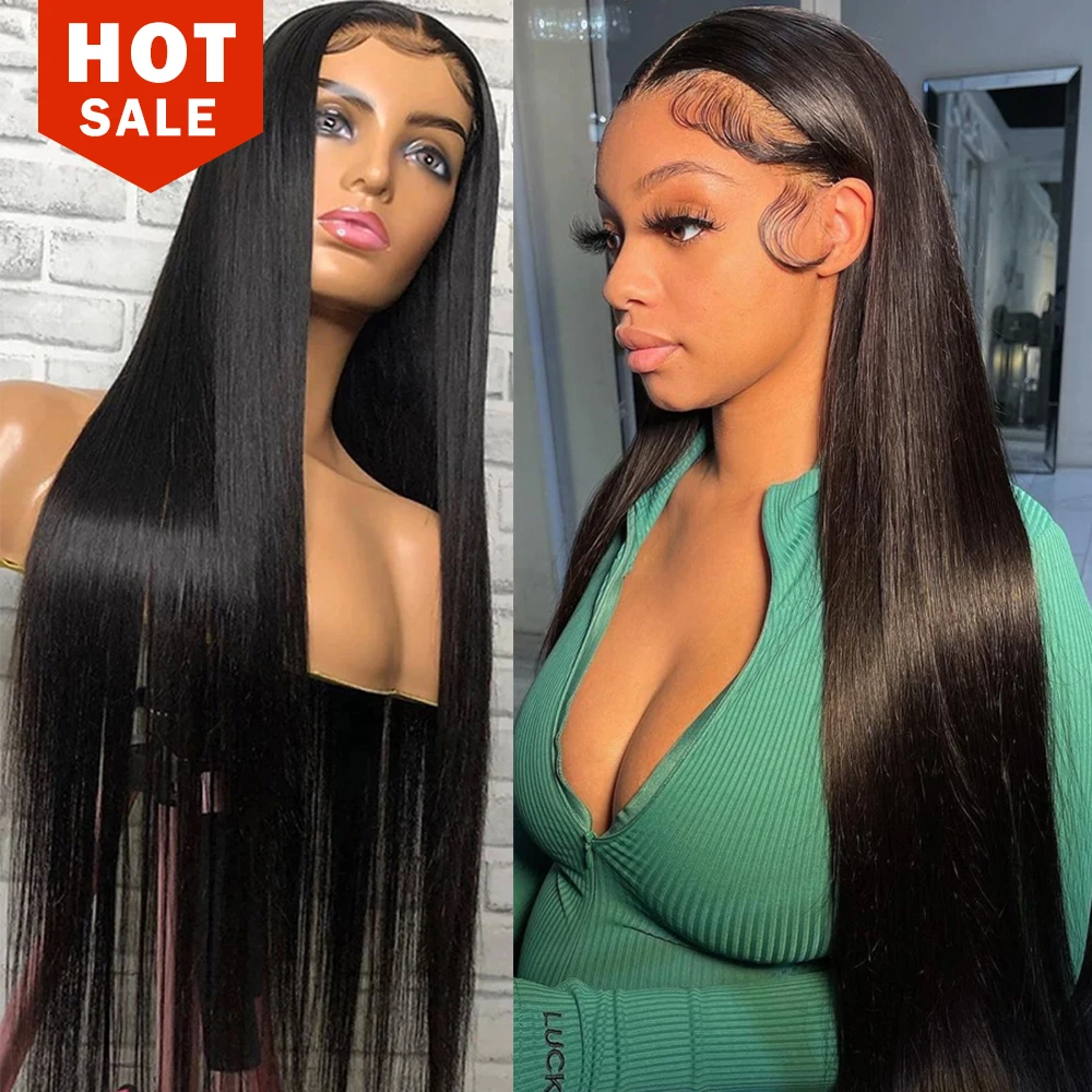 150 180 Density HD Full Lace Human Hair Wigs for Black Women Wholesale Brazilian Virgin Hair HD Lace Front Wig with Baby Hair