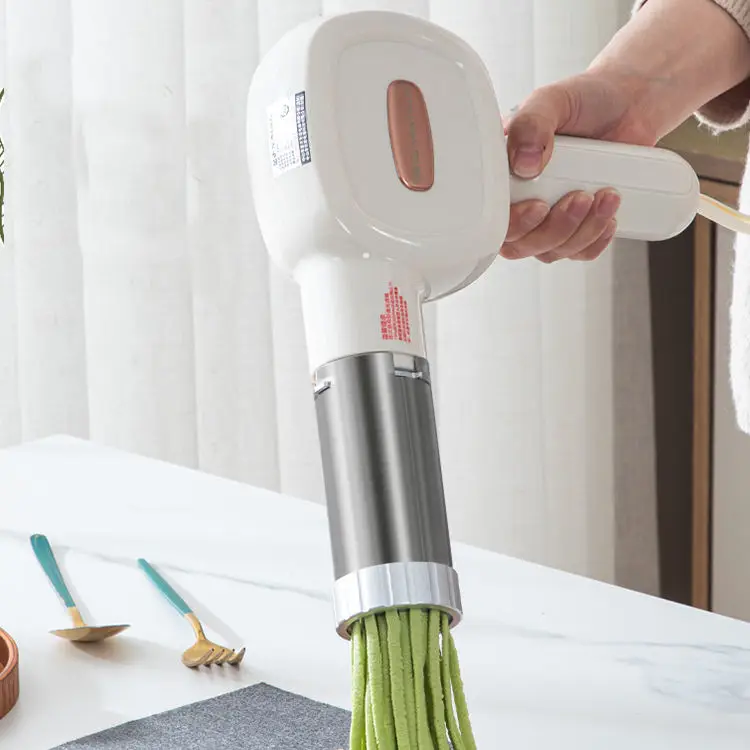 Automatic Cordless Electric Noodle & Pasta Maker Multifunctional Household Device Plastic Manual Power Source Homemade Use