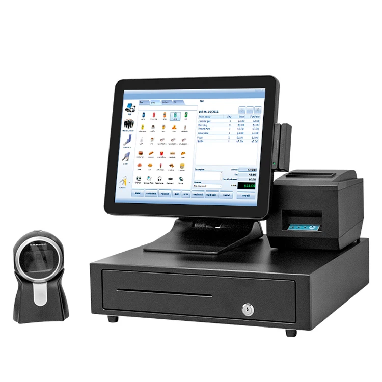 wholesale all in one Retail Billing Printer Pos Cashier Machine POS Terminal Desktop Cash Register Systems for Restaurant