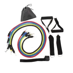 Custom Logo Wholesale Stretch Fitness Workout Elastic Exercise Resistance Bands Resistance Bands Set