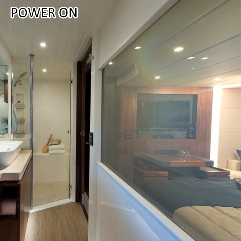 China customized electronic switchable film smart laminated glass