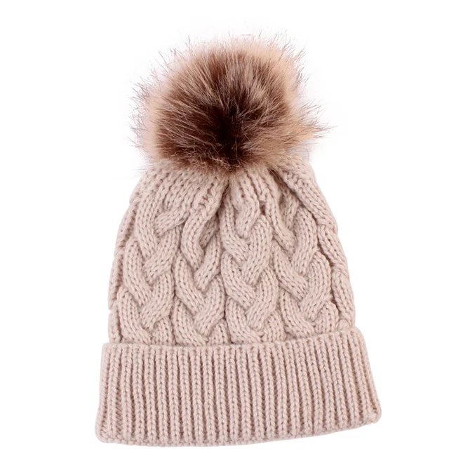 Quality materials Unisex Children Warm Knit Beanies Winter Hat For Kids and Babies