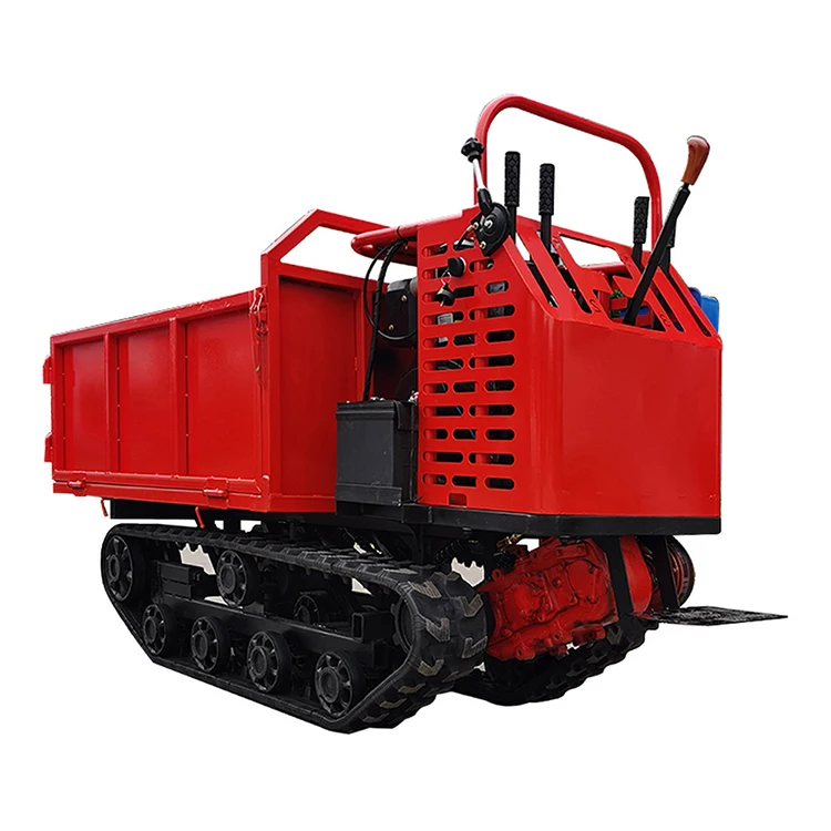 Hot Sale Flexible Operation Hand-Held Farmland Cargo Pulling Rubber Crawler Dump Truck With Certified