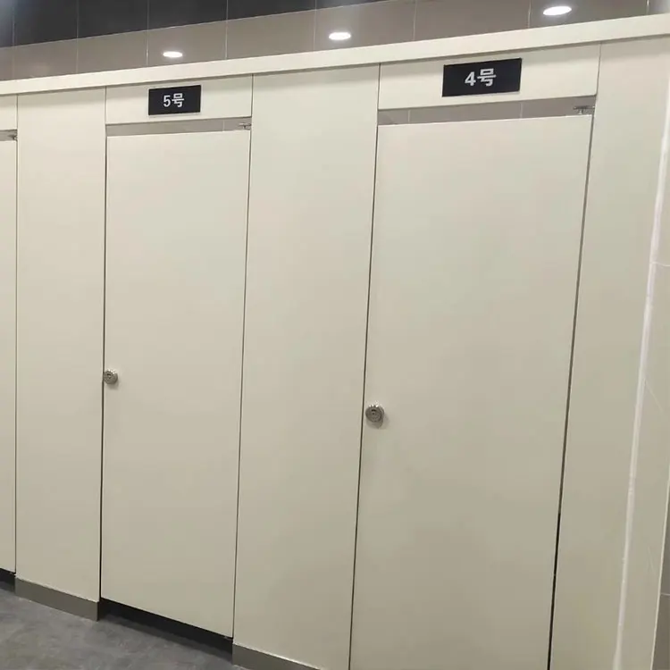 HPL bathroom doors compact panel toilet cubicles wood bathroom partitions for office