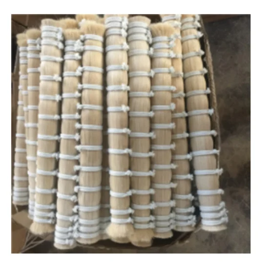 South Africa no dyeing clean black cattle horse pony tail hair