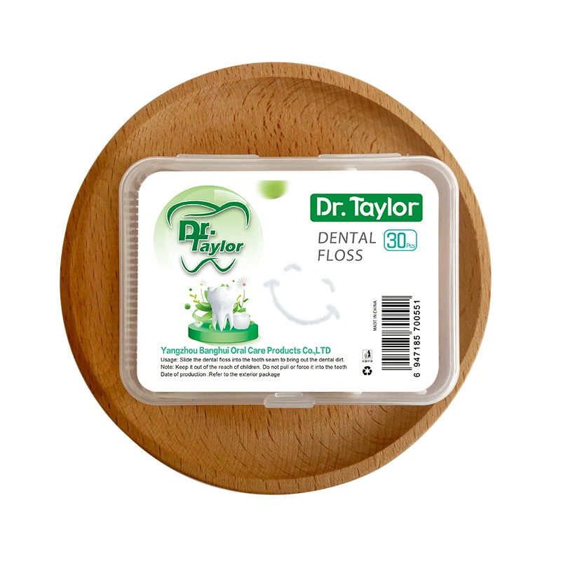 Custom 30packs Factory price Disposable Dental Floss Picks Sticks Cleaning Toothpick Dental Floss Manufacturing