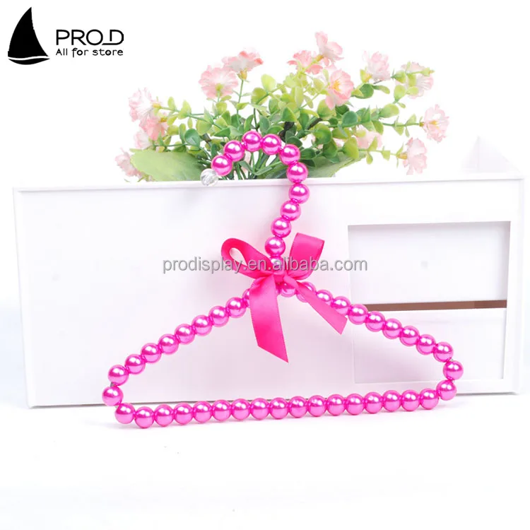 Fashion Store Clothes Hangers For Pearl Hanger With Bowknot