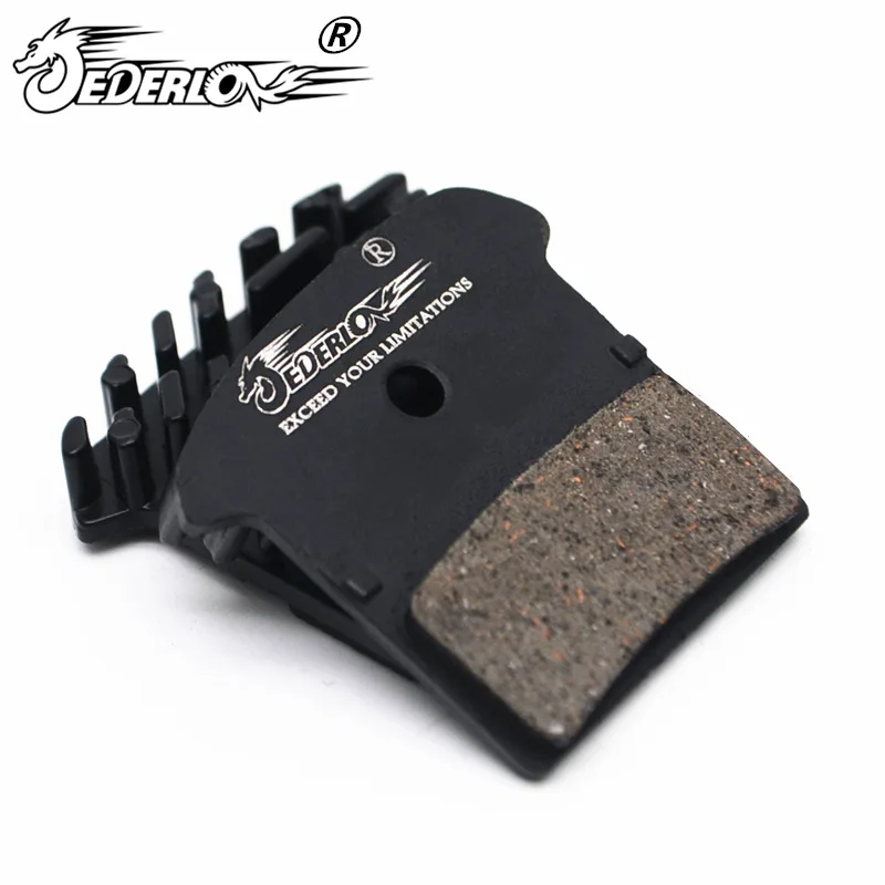 Bicycle Disc Brake Pads Compatible with Shimano J02A/J03A - Resin with Cooling Fin