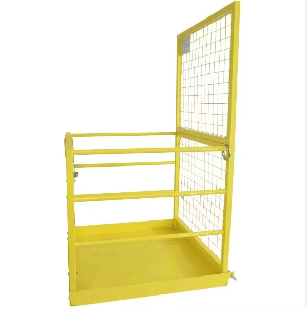 2 Person LW Forklift Platform Safety Cage Yellow