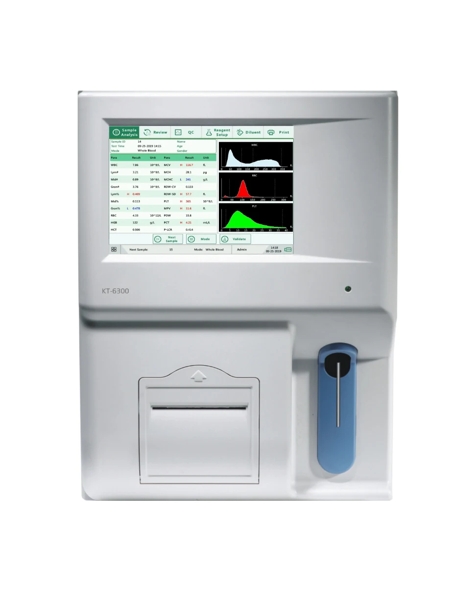 3 Part Clinical Analytical Instrument Blood Analyzer Automatic Hematology Analyzer with Reagents
