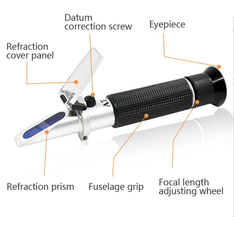 Handle Brix meter fruit juice sweetness tester 0-32% Brix content refractometer