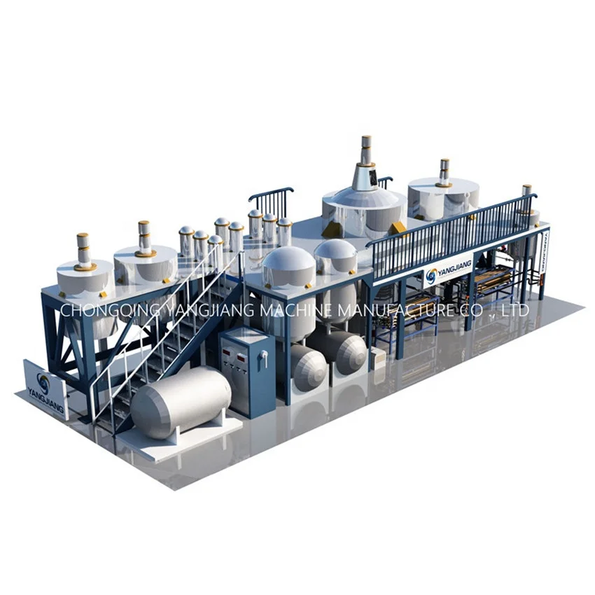 Black waste machine oil for yellow base oil distillation machine vacuum distillation