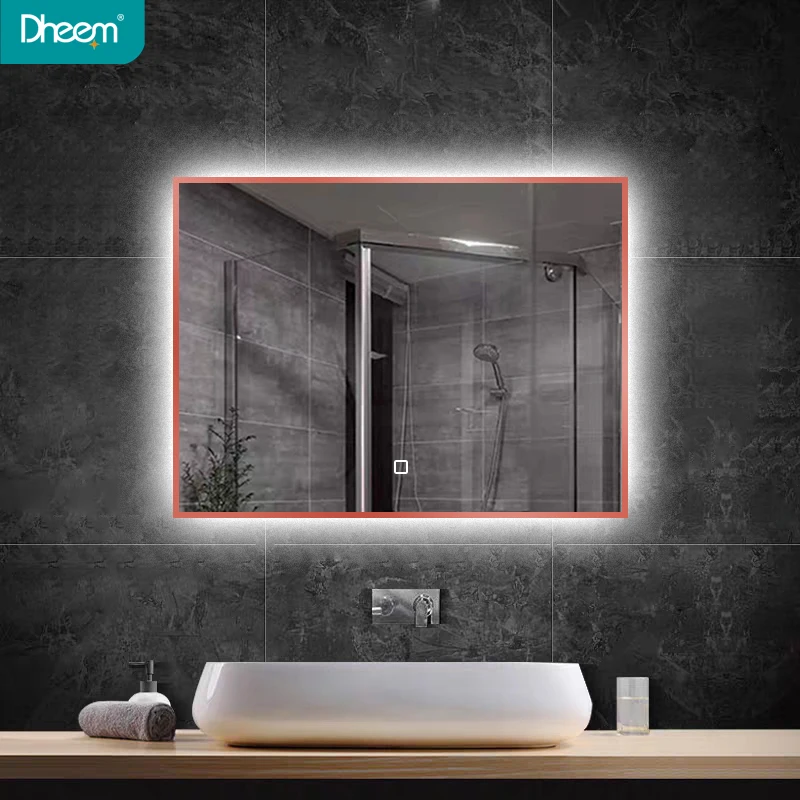 
DHEEM badkamer smart led les spiegel hotel bathroom mirrors with led lights 