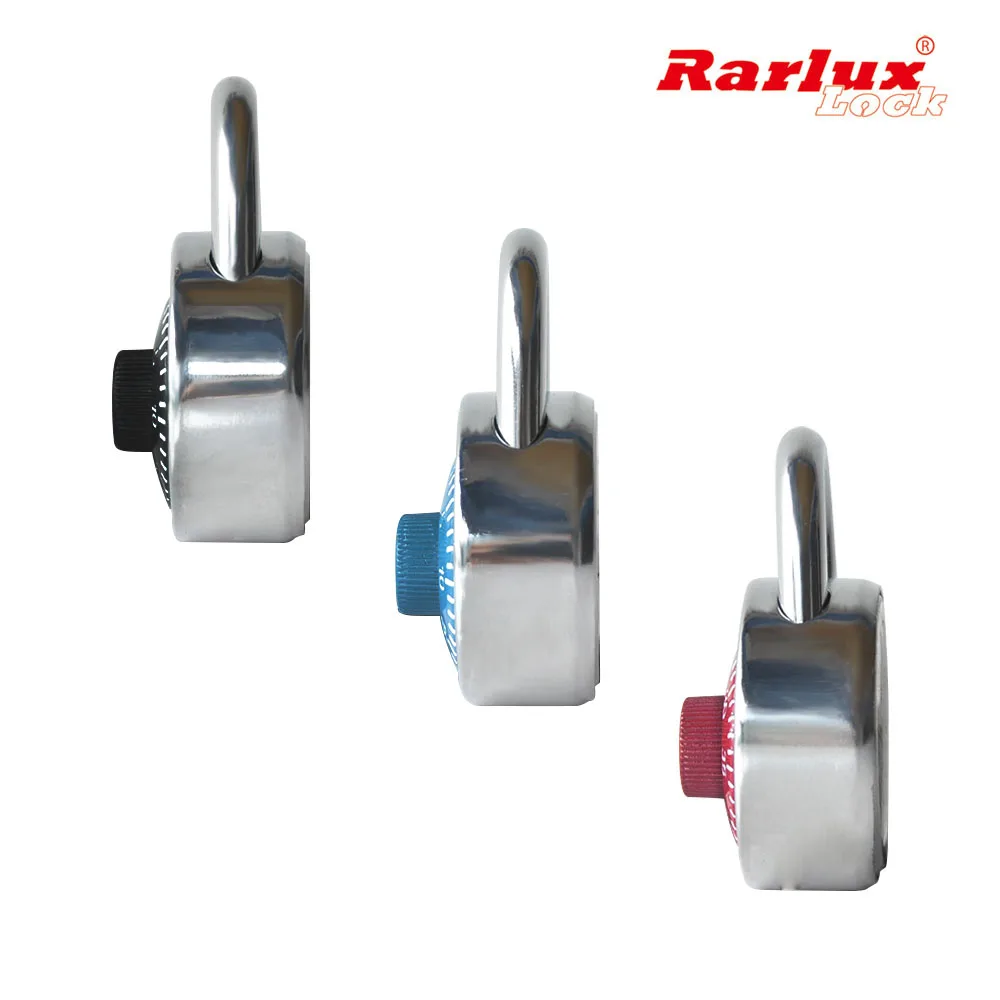 Rarlux  padlock digit code lock safe round dial number luggage suitcase security combination padlock