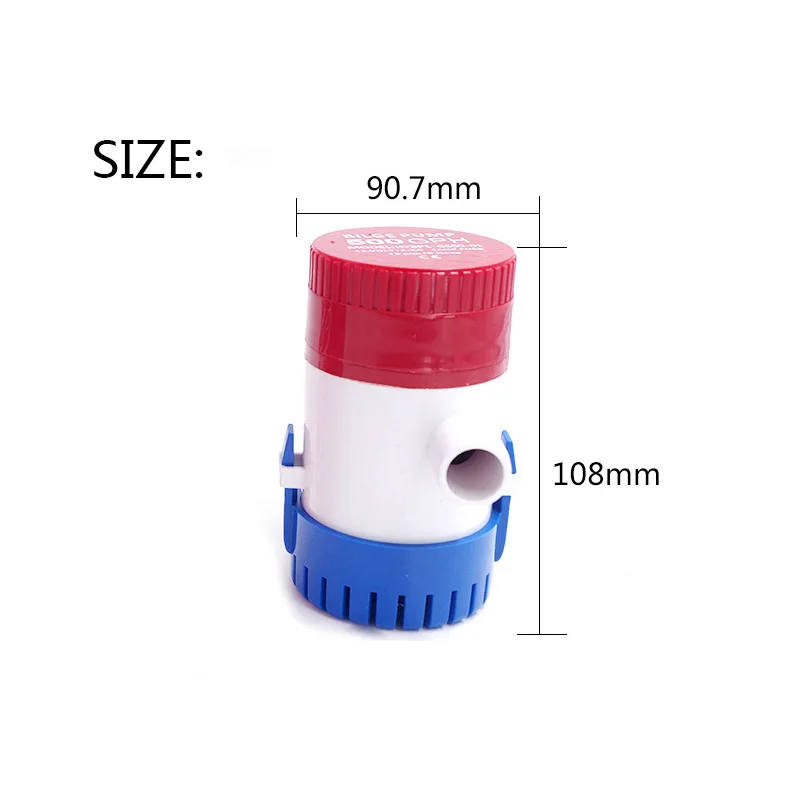 12v/24v bilge pump 500/750/1100GPH electric water for boats accessories marin submersible