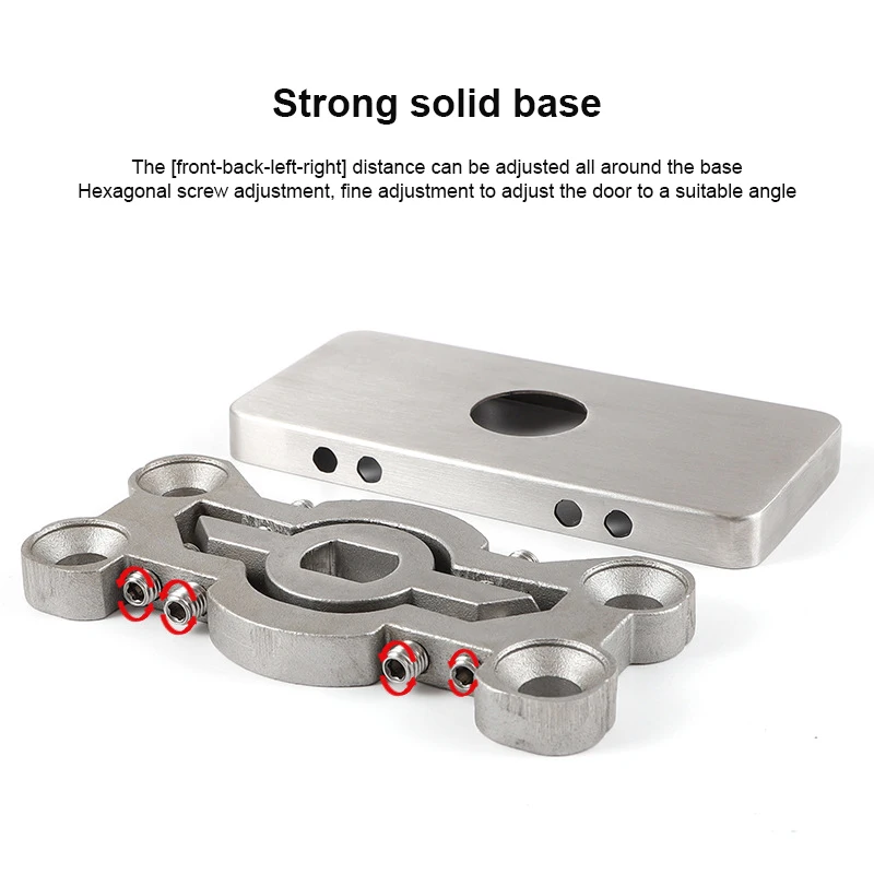 System 360 Degree Hidden Swivel Wooden Ball Bearing Accessory Set Hydraulic Spring Hinge Glass Hardware Door Pivot Floor
