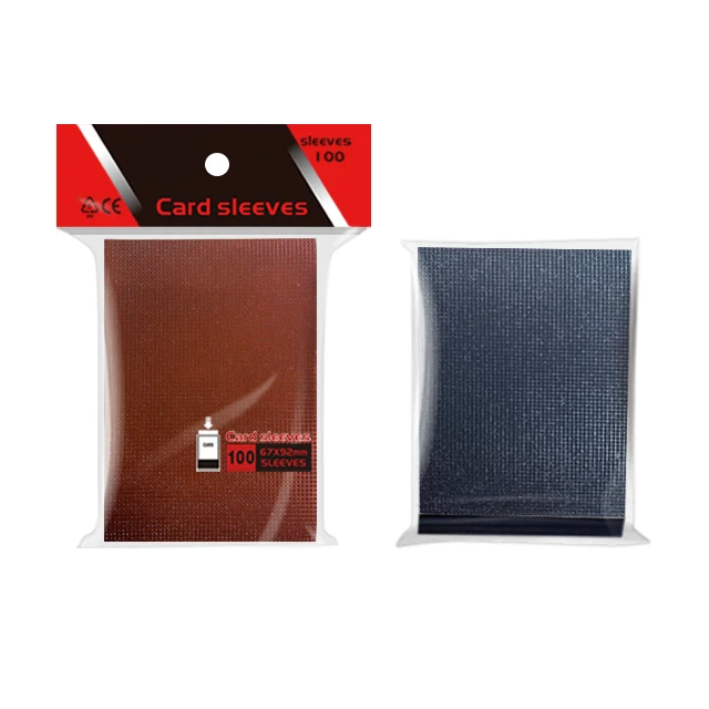 Plastic Protector 100 PCS Packing Clear Hologram Standard Card Sleeves for Yugioh Trading Penny Credit Card