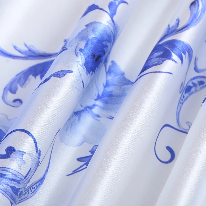 HYSK on sale stock lot OEM Custom floral Printed Digital Screen Prints Soft Clothing Satin Pure mulberry Silk Fabrics