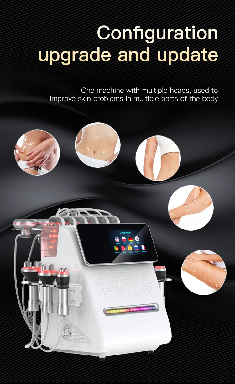 Latest 11 in 1 80K Cavi Vacuum RFs & EMSings-Lipolaserings slimming loss weight machine