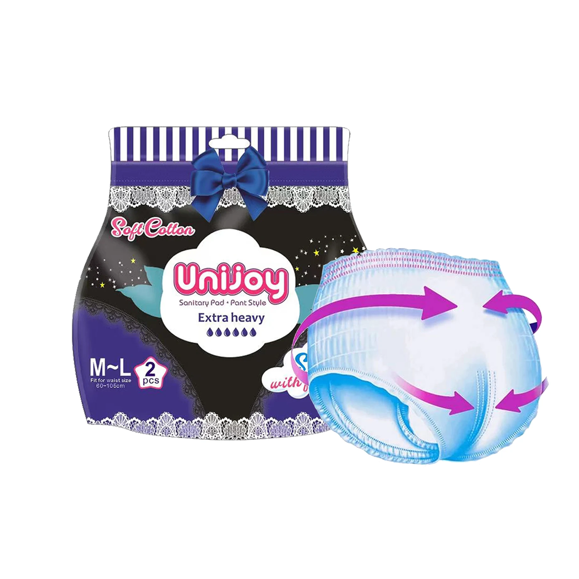 Hot Sale Ladies Period Pants High Quality Panties Sanitary Pad Night Use Lady Period Panty Napkin Manufacturer in China