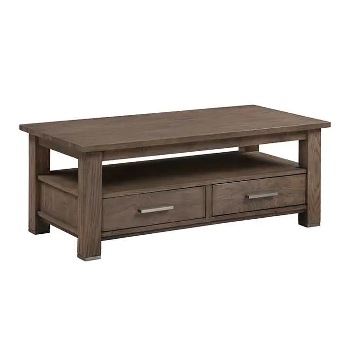 Высококачественный журнальный столик из массива дуба темной воды в европейском антикварном стиле для гостиной