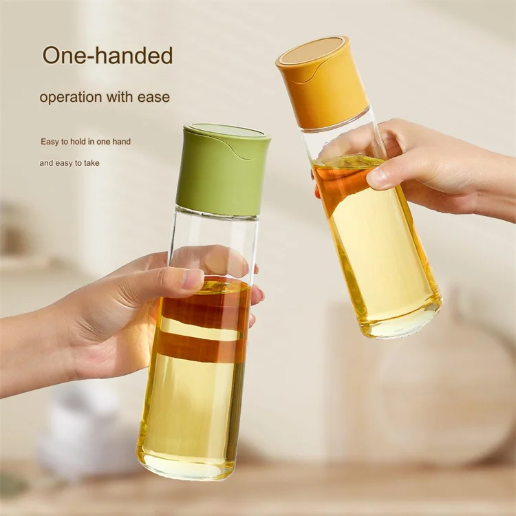 500Ml Automatic Opening and Closing Soy Vinager Cooking Oil Jar Bottle Kitchen Household Accessories