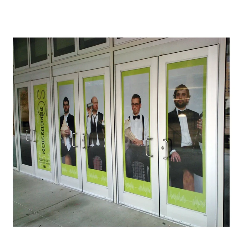 Window  Hair Salon shop and Spa Business  perforated vinyl sticker graphics printing