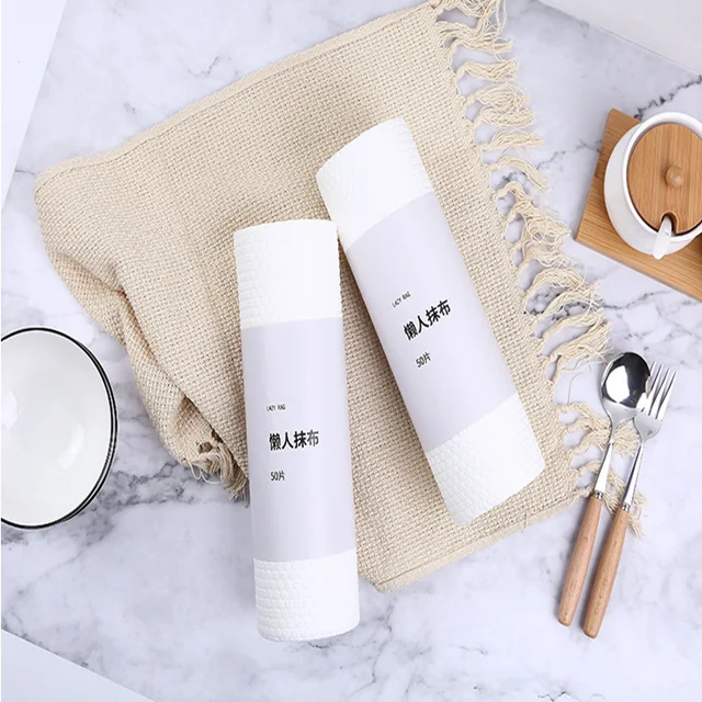 Factory direct sale Disposable  kitchen wood pulp cleaning rags wipe