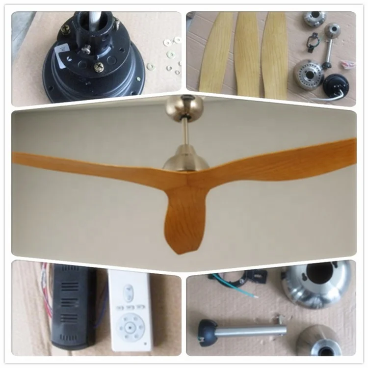 52 inch DC motor Ceiling Fan with 3 ABS Blades, include remote control