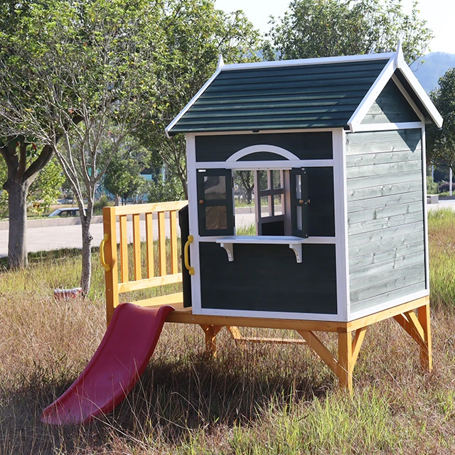 Durable Outdoor Children Play House Wooden Kids Playhouse