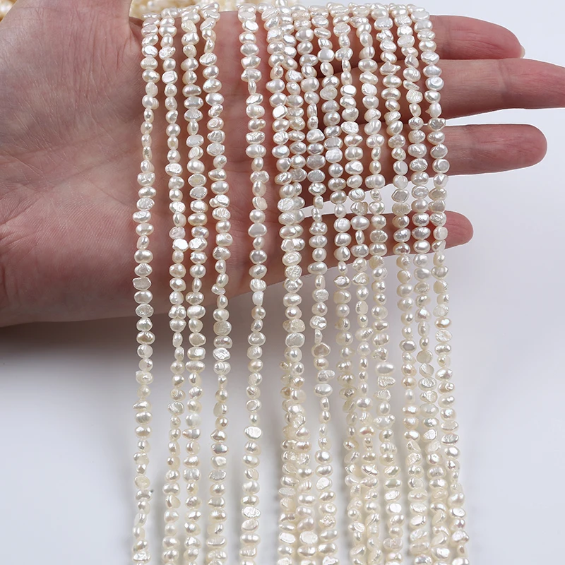 Wholesale 3-3.5mm Baroque Freshwater Pearl Strand For Women Jewelry Making