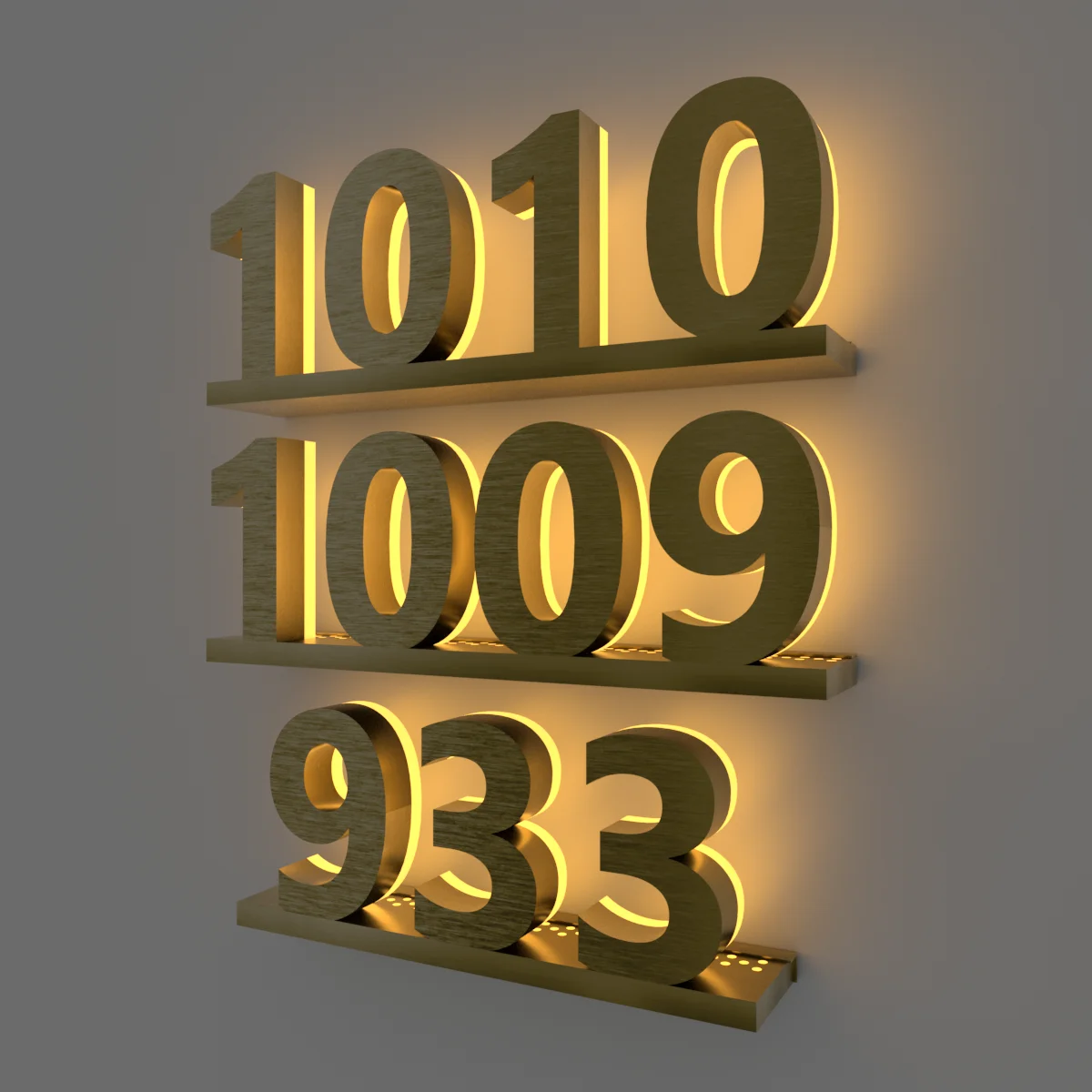 Номер номера гостиницы полированные или матовые металлические буквы из нержавеющей стали 304 для адреса Номера комнаты гостиницы и номера двери