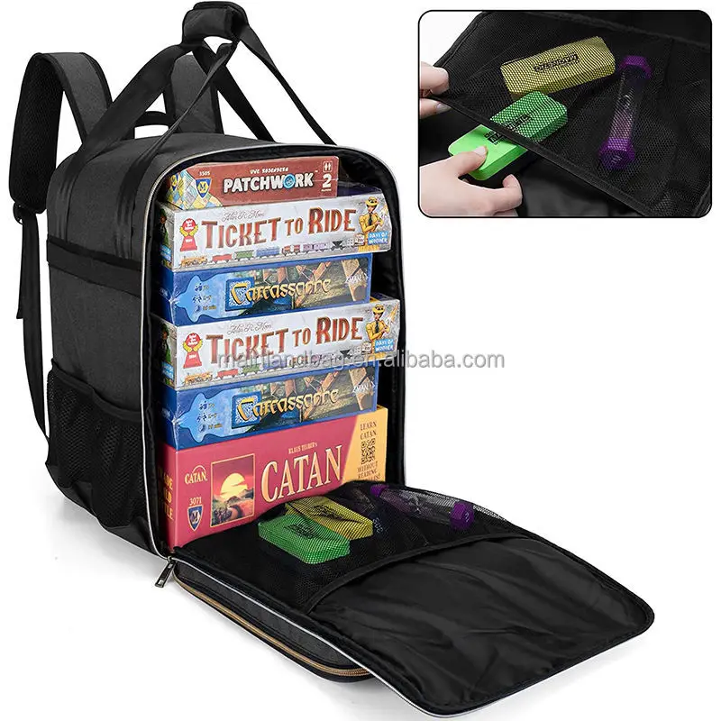 Custom Large DND Tabletop RPG Backpack Board Games Tabletop Gaming Backpack Portable dungeons and dragons miniatures Carry Bag