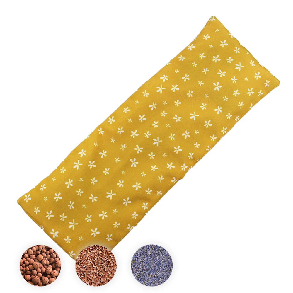 custom 100% cotton microwave winter heating heated neck pad microwaveable wheat bag clay heat pack with logo