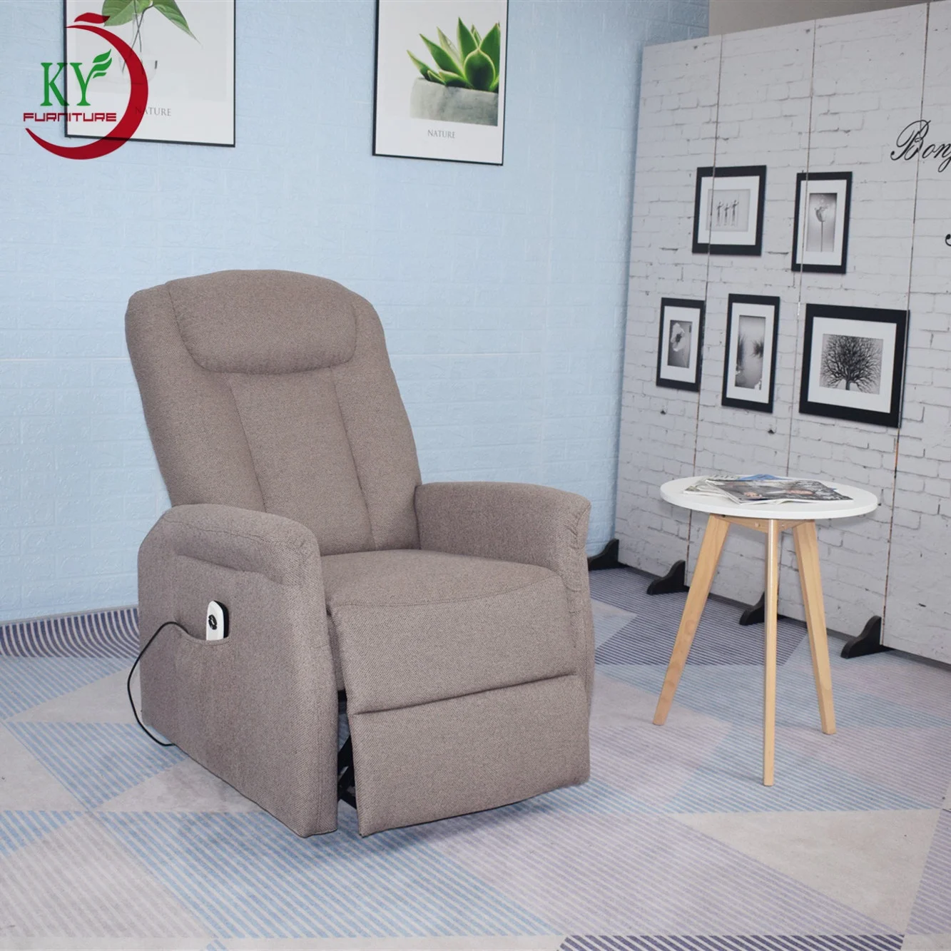 Роскошная кожаная мебель JKY ZOY для домашнего кинотеатра, электрический массажный подъемник для гостиной, подъемное кресло с откидывающейся спинкой