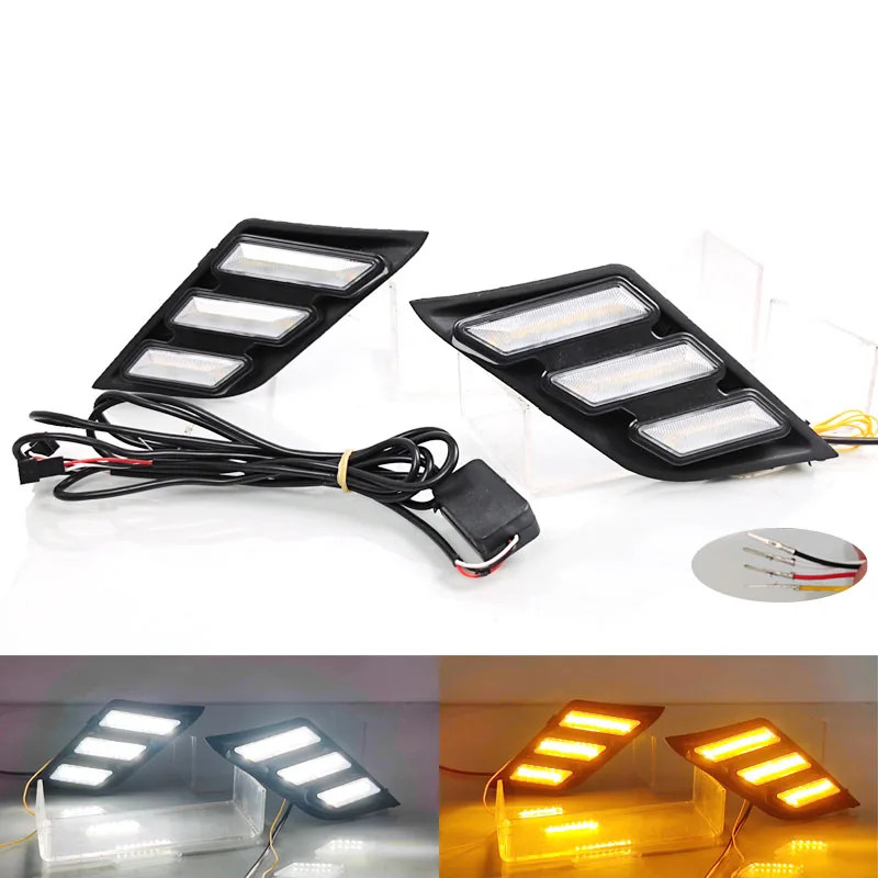Hot Sale LED Daytime Running Lights  Fog Lights Conversion Drl Headlights  Front Bar Decorative Lights For Changan CS75 17-19