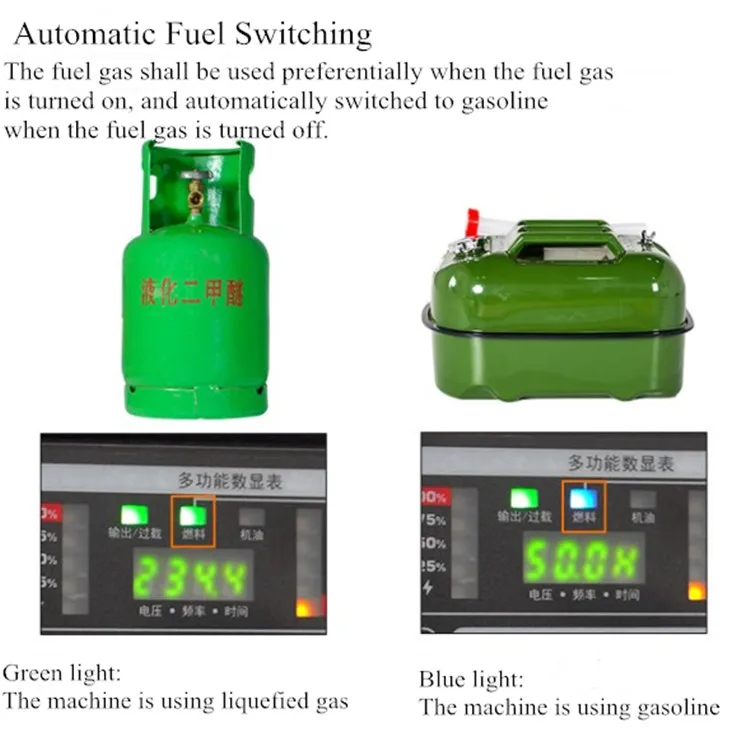Factory Direct Sale 2.8kw Portable Mini Gasoline Generator 220v 2.6kw Lpg Inverter Generator