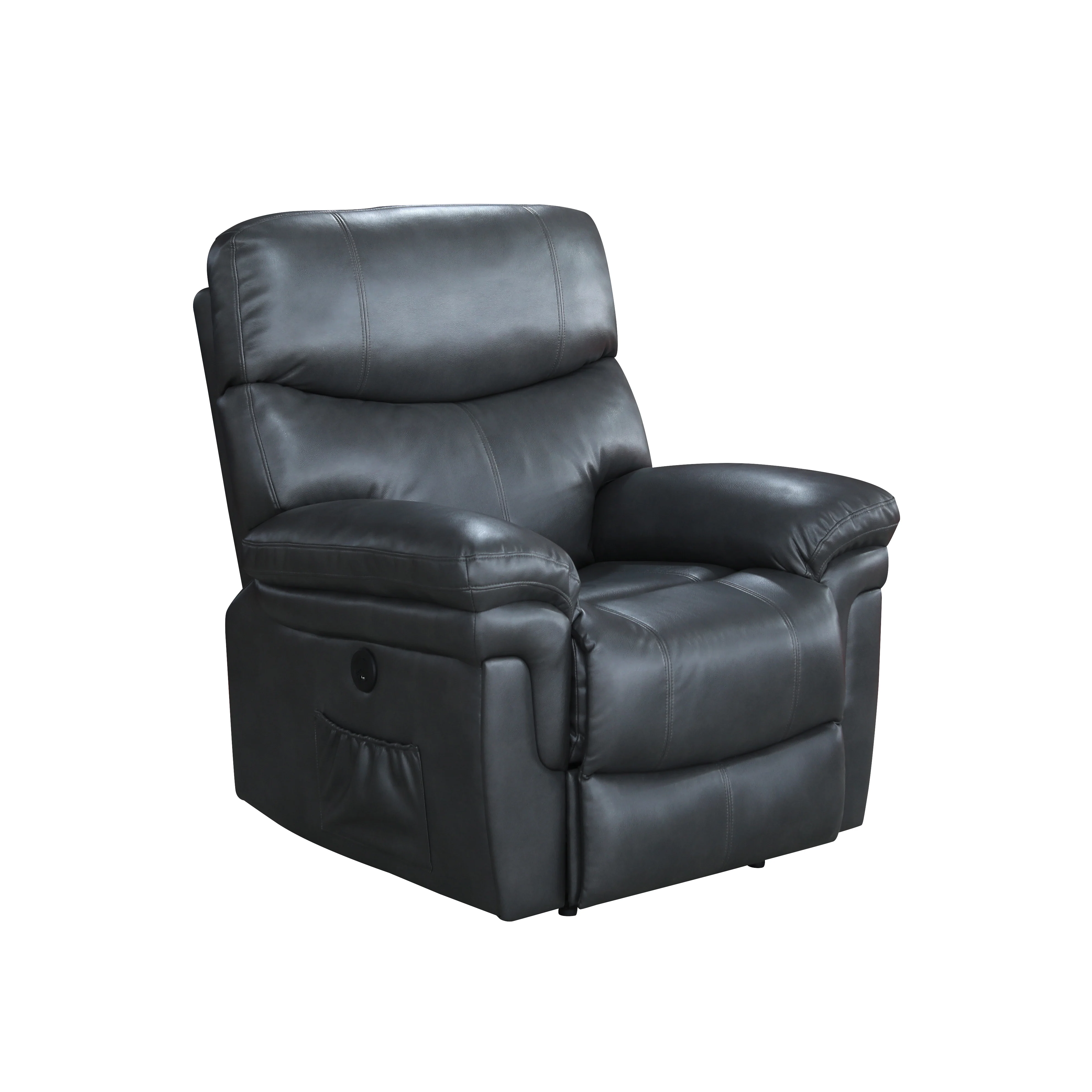 MEIMIN Manual Recliner Sofa Chair Reclinable With Massage And Heat Function For Living Room Air Leather Reclining sofa