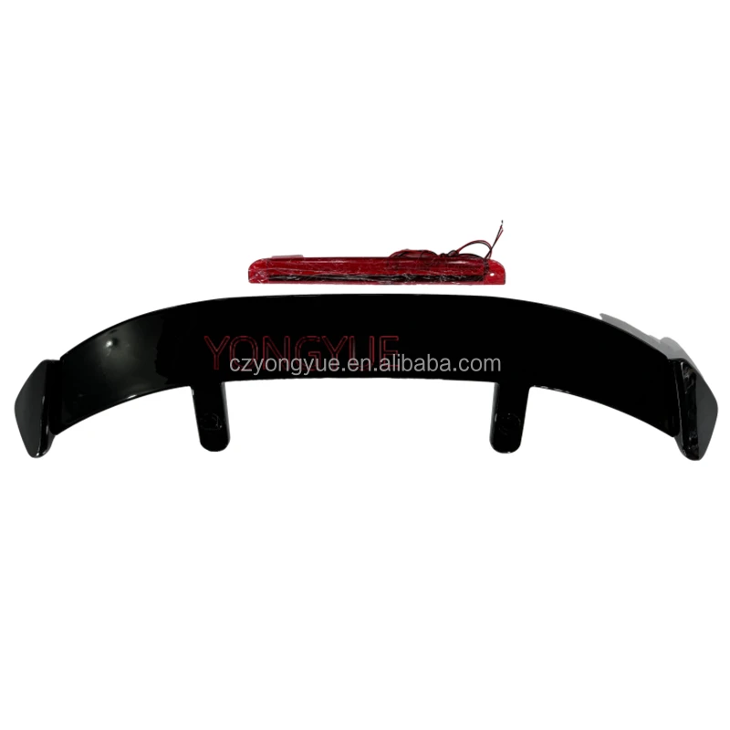 Universal Hatchback Roof Spoiler with Lamp Car Cars Lip Back Boot Rear Trunk Spoiler Universal Wing for Hatch Back Auto