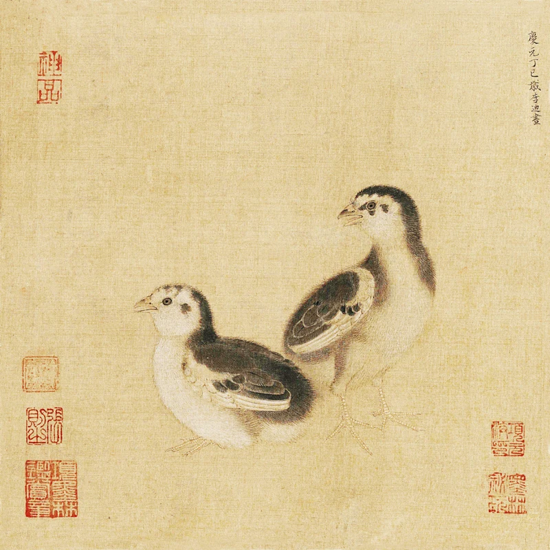 Traditional Chinese Art paintings on Canvas Giant Prints for Home Decor Chicken by Di Li Song Dynasty