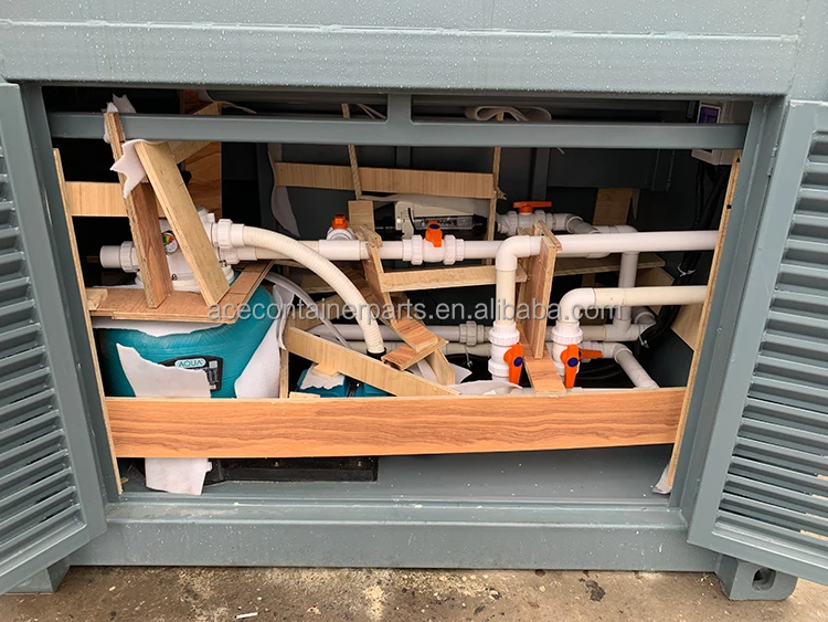 Изготовленный на заказ подвижный открытый сборный модульный 17ft транспортировочный контейнер плавательный бассейн