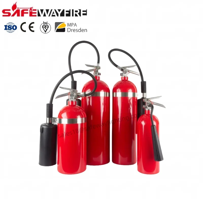 Safewayfire Factory Direct Sale Mexico Type 5-20LBS CO2 Fire Extinguisher Alloy Aluminum Material