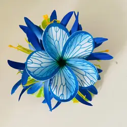 Spiderlily plumeria hair clip Foam floral accessories Artificial Island tiara frangipani hibiscus dance party graduation wedding