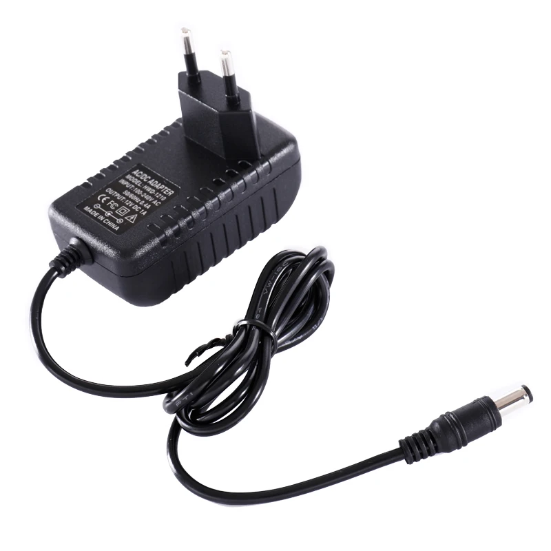 EU Plug AC DC Adapter DC 12V 1A AC100-240V Converter Adaptor Charger Power Supply for CCTV Camera LED String Light Driver