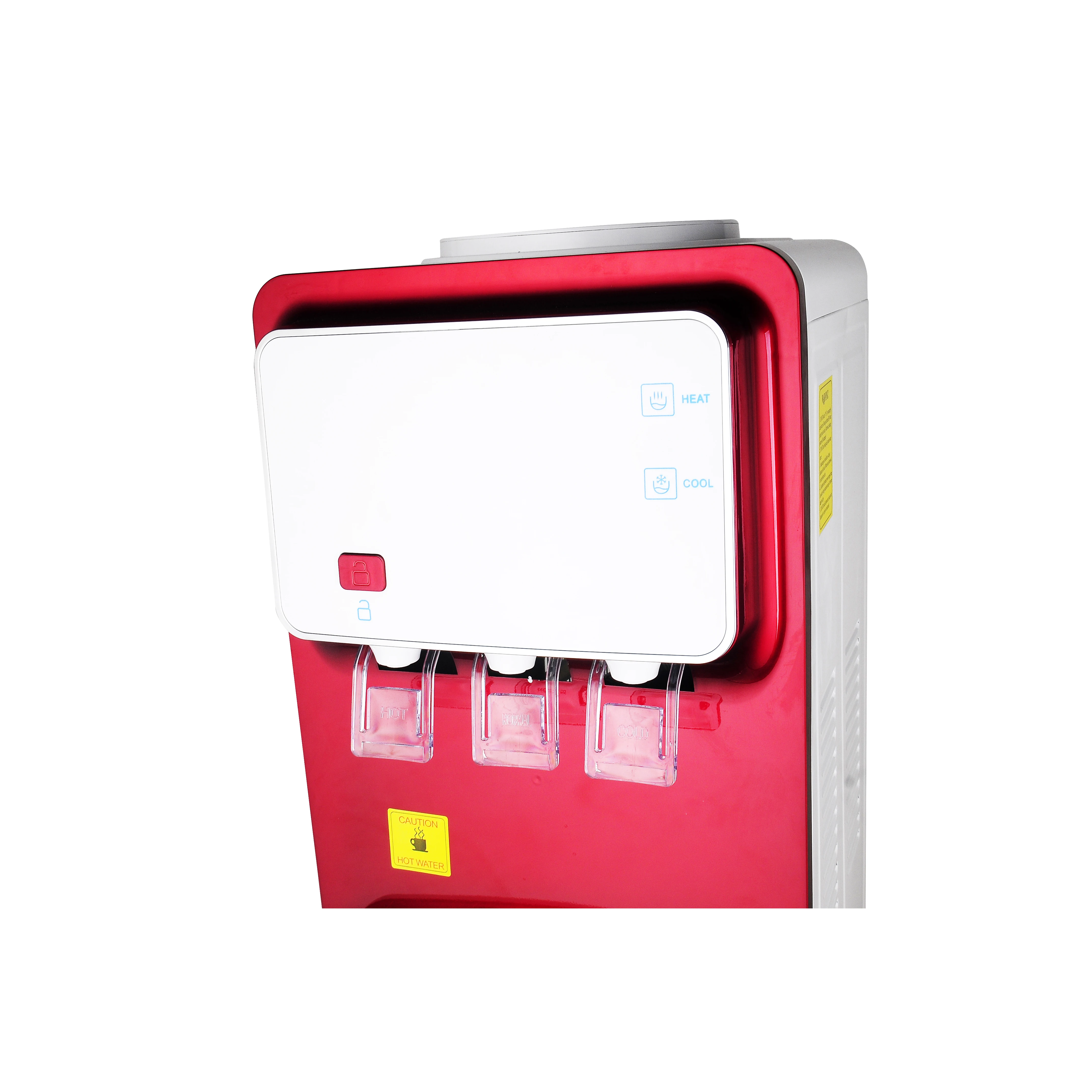 
Vertical 3 taps hot warm cold water dispenser with child lock(YLRS-N3) 